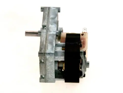Getriebe mit metallischem Gehäuse und einem runden Wellenansatz, geeignet für Anwendungen, die eine mechanische Übersetzung erfordern, hergestellt von Bosch.